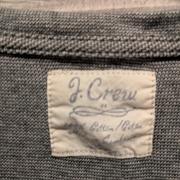 J. Crew Gray Long Sleeve Tee - Picture 4 of 5